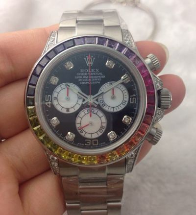 Replica Rolex Daytona Rainbow Watch 40mm 7750 Movement